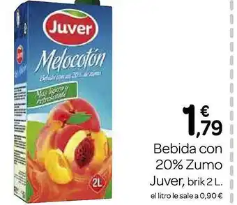 Supermercados El Jamón Bebida con 20% zumo juver oferta