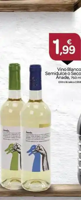 Supermercados El Jamón Vino blanco semidulce o seco anade oferta