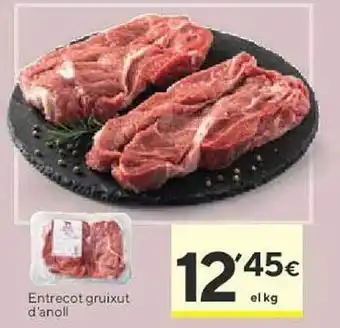 Caprabo Entrecot gruixut d'anoll oferta