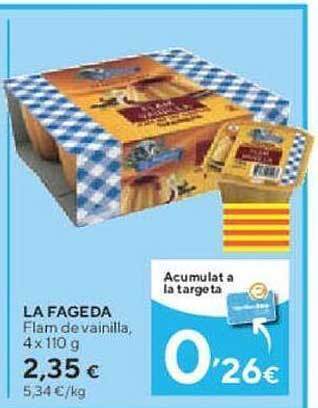 Caprabo La fageda flam de vainilla oferta