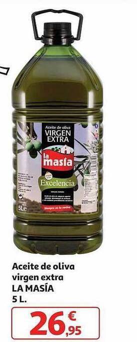 Alcampo Aceite de oliva virgen extra la masía oferta