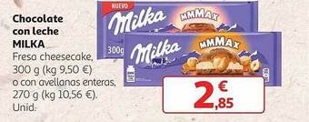 Alcampo Chocolate con leche milka oferta