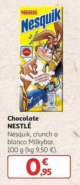 Alcampo Chocolate nestle oferta