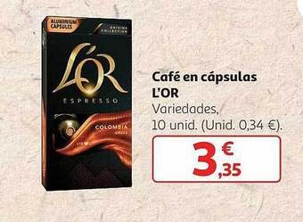 Alcampo Café en cápsulas l'or oferta