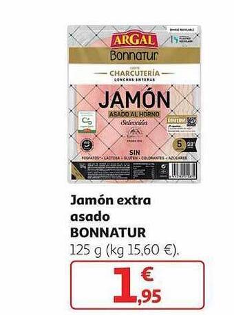 Alcampo Jamón extra asado bonnatur oferta