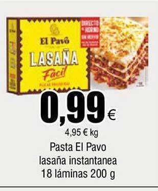 FROIZ Pasta el pavo oferta