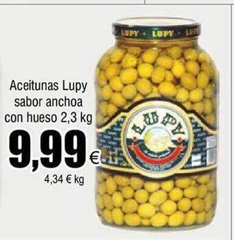 FROIZ Aceitunas lupy sabor anchoa con hueso oferta