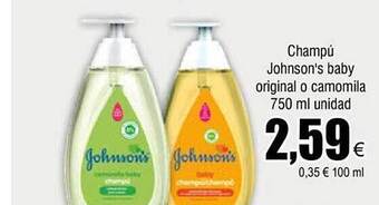 FROIZ Champú johnson's baby oferta