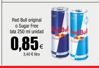 FROIZ Red bull original o sugar free oferta