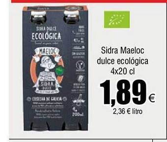 FROIZ Sidra maeloc dulce ecológica oferta