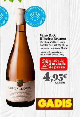 Gadis Viño do ribeiro branco oferta