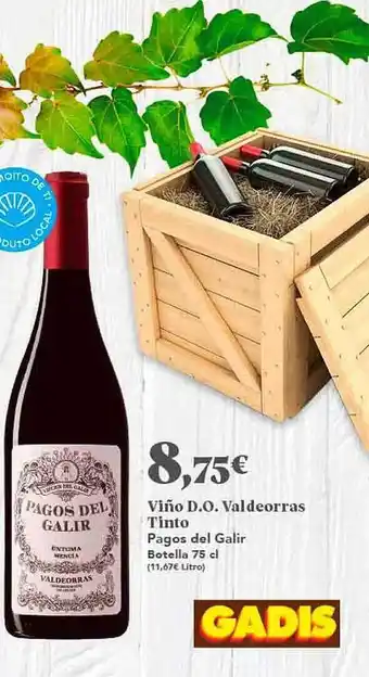 Gadis Viño d.o. valdeorras tinto pagos del galir oferta