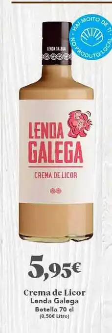 Gadis Crema de licor lenda galega oferta