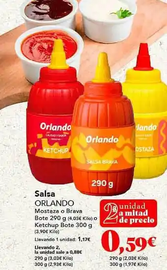 Gadis Salsa orlando mostaza o brava oferta