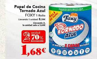 Gadis Papel de cocina tornado azul foxy oferta
