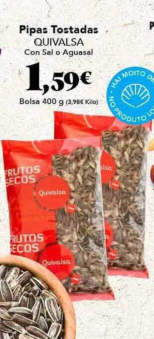 Gadis Pipas tostadas quivalsa con sal o aguasal oferta