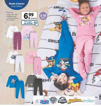 Lidl Pijama oferta