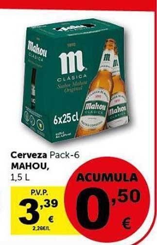 Masymas Cerveza mahou oferta