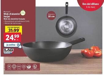 Lidl Wok de aluminio forjado oferta