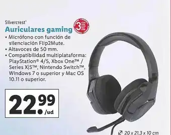 Lidl Silvercrest auriculares gaming oferta