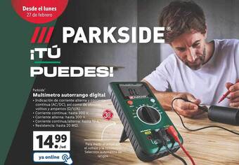 Lidl Multimetro autorrango digital oferta