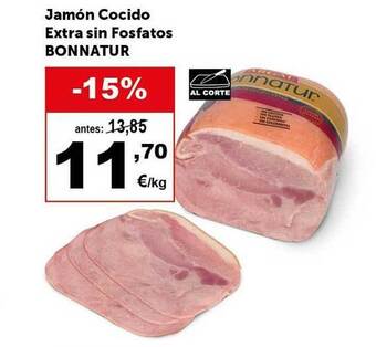 Masymas Jamón cocido extra sin fosfatos bonnatur oferta