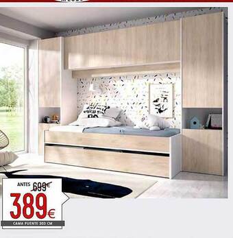 Atrapamuebles Cama puente 303 cm oferta