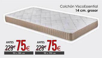 Atrapamuebles Colchón viscoessential 14 cm grosor oferta