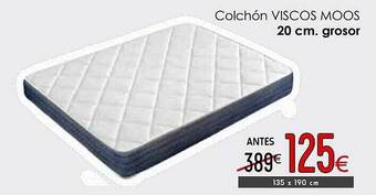 Atrapamuebles Colchón viscos moos 20 cm grosor oferta