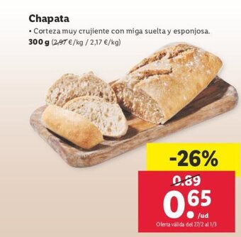 Lidl Chapata oferta