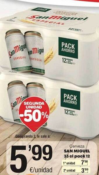 SPAR Cerveza san miguel oferta