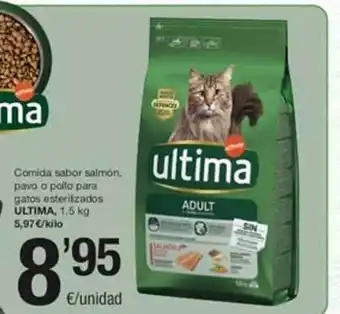 SPAR Comida sabor salmón, pavo o pollo para gatos esterilzados ultima oferta