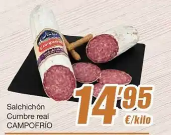 SPAR Salchichón cumbre real campofrío oferta