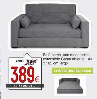 Atrapamuebles Sofá cama 170 cm oferta