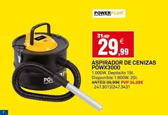 Bricoking Aspirador de cenizas power plus oferta