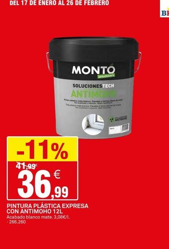 Bricoking Pintura plástica monto oferta