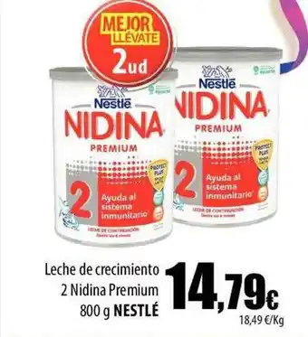 SPAR Lanzarote Leche de crecimiento 2 nidina premium nestlé oferta