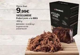 Costco Yatecomeré pulled pork a la bbq oferta