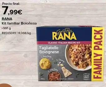 Costco Rana kit familiar boloñesa oferta
