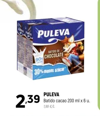 Coviran Puleva Batido Cacao 200ml x 6u oferta