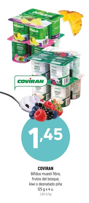 Coviran Coviran Bifidus Muesli Fibra, Frutos Del Bosque Kiwi oferta
