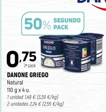Coviran Danone Griego Natural 110g x 4u oferta