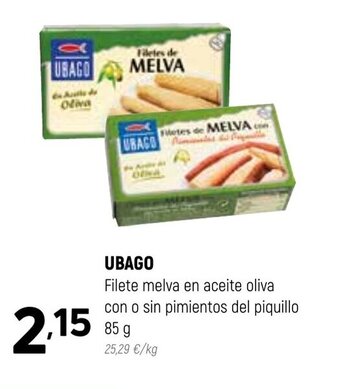 Coviran Ubago Filete Melva en Aceite Oliva Con oferta