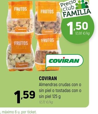 Coviran Coviran Almendras Crudas Con oferta