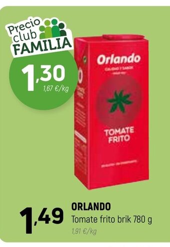 Coviran Orlando Tomate Frito Brik 780g oferta