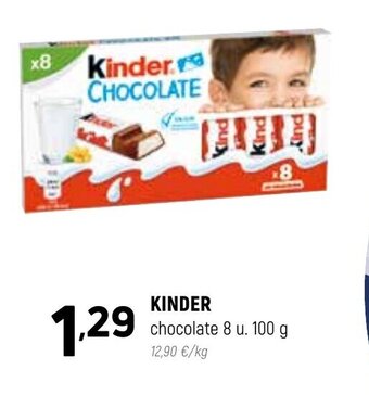 Coviran Kinder Chocolate 8u. 100g oferta