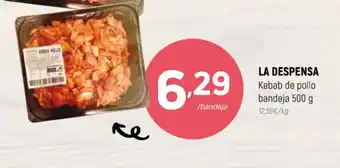Coviran La Despensa Kebab de Pollo Bandeja 500g oferta