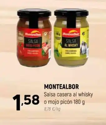 Coviran Montealbor Salsa Casera Al Whisky o Mojo Picón 180g oferta