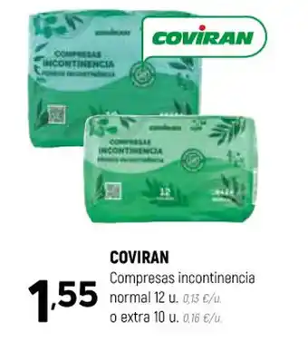 Coviran Coviran Compresas Incontinencia Normal 12 u Extra 10u oferta