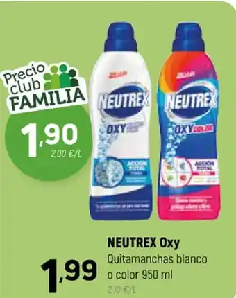 Neutrex Oxy Quitamanchas Blanco o Color 950ml
